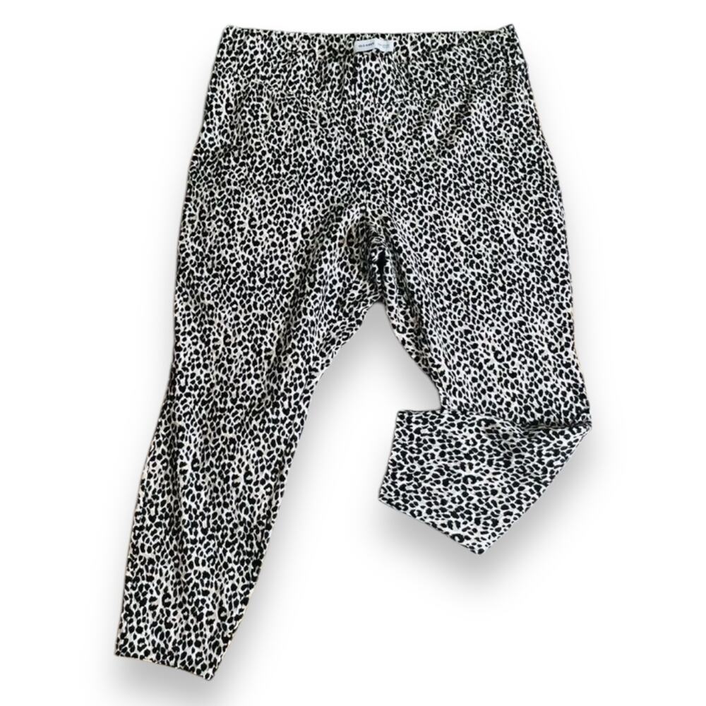 NWT Old Navy women's plus size leopard print Stevie skinny ponte pants XXL